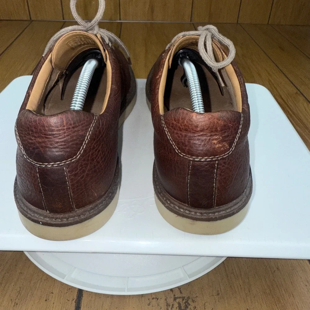 Clarks Mens Leather Lace‎ Up Oxford Dress Shoes Brown Size 11.5